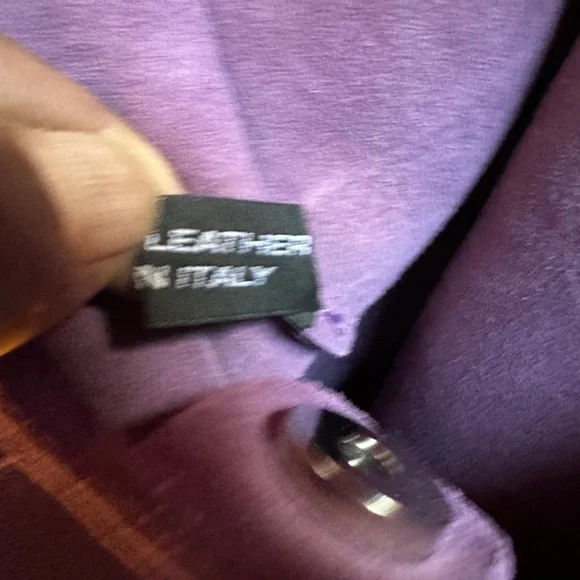 Uno Alla Volta Florentine Suede Leather Purple/orange tassel Bucket Bag - Picture 10 of 13